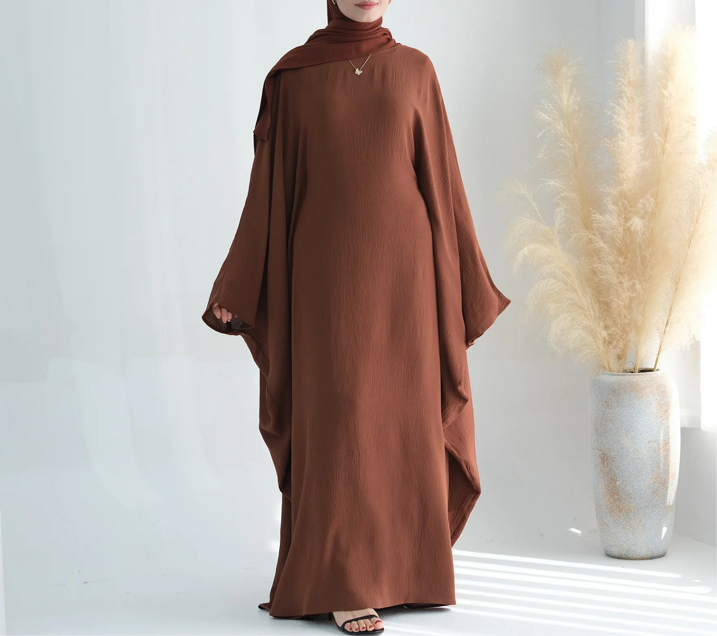 Inner belted Batwing Abaya