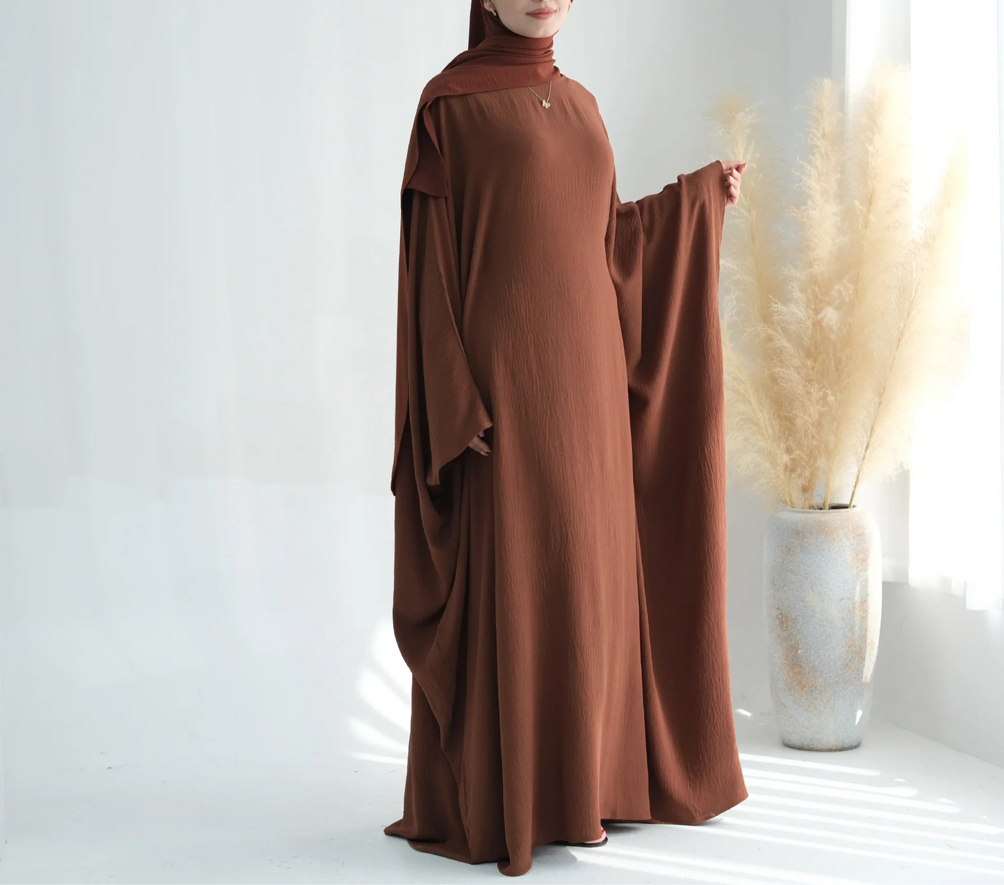 Inner belted Batwing Abaya