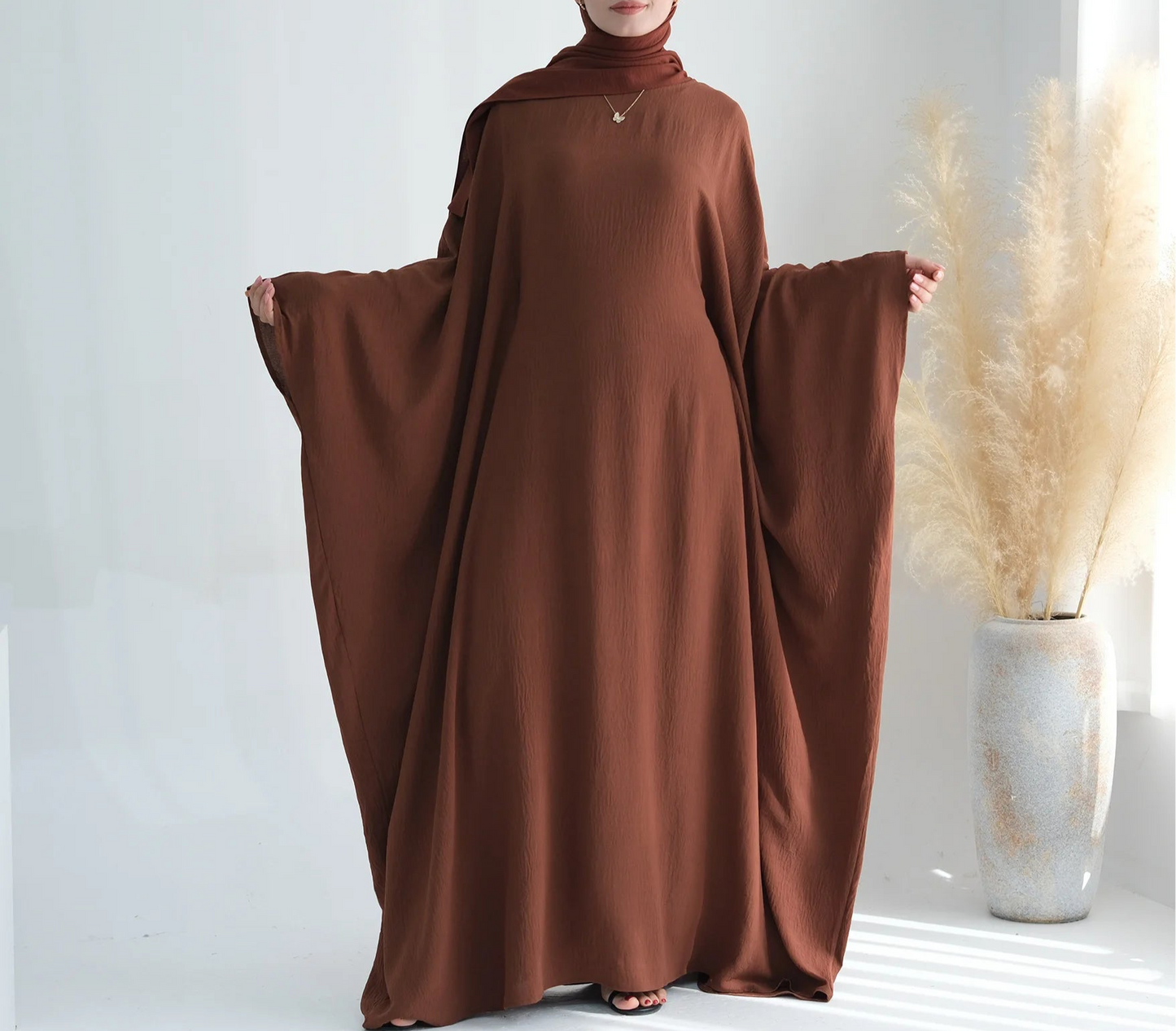 Inner belted Batwing Abaya